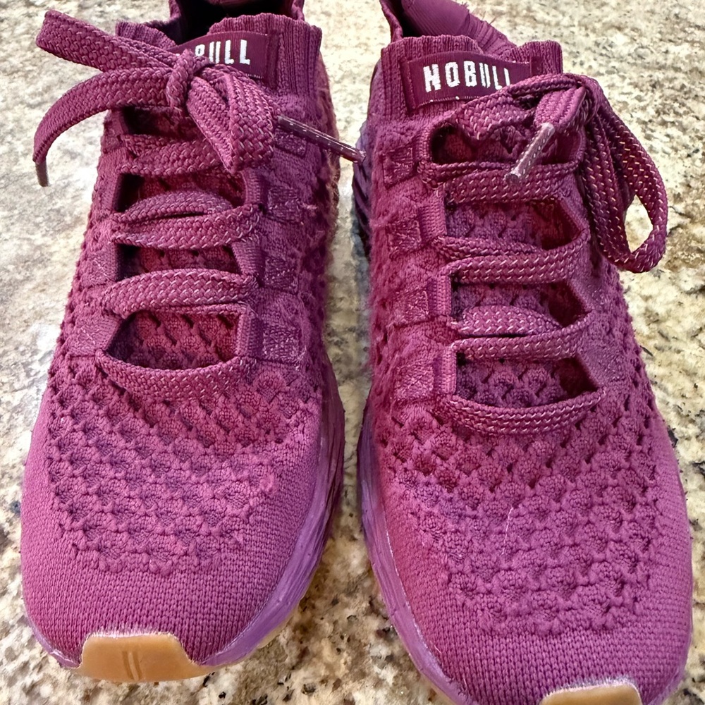NOBULL Women's Mulberry Gum Sole Knit Runners Sneakers Size 7